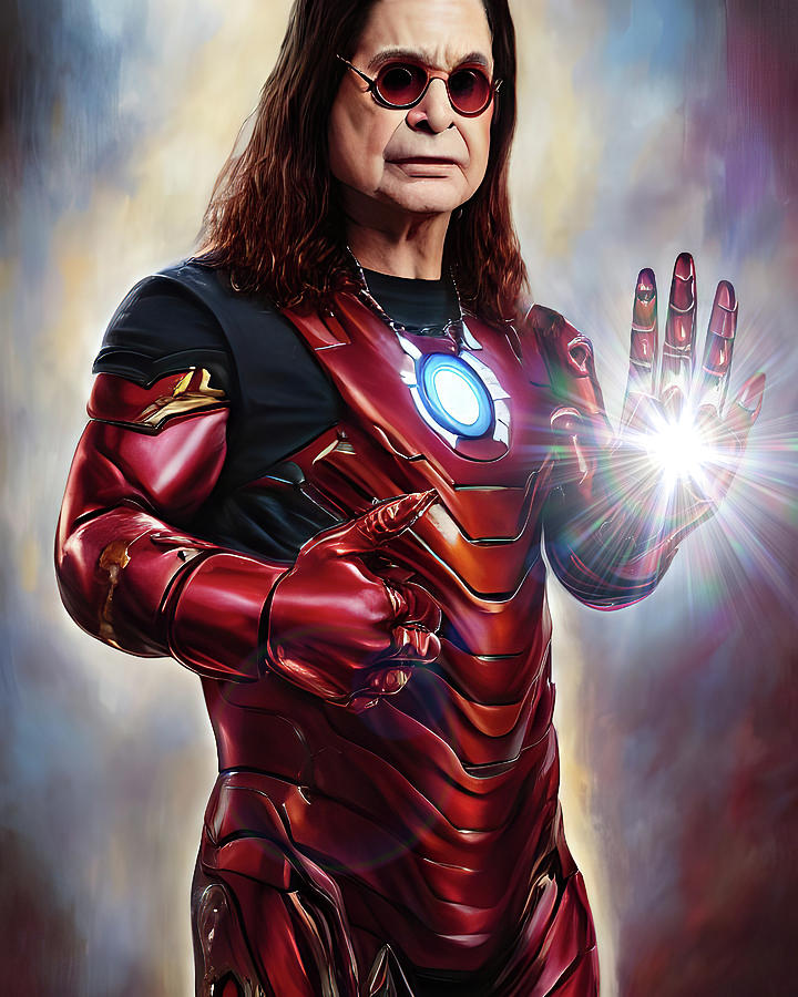 Ozzy Iron Man Painting by Bob Orsillo