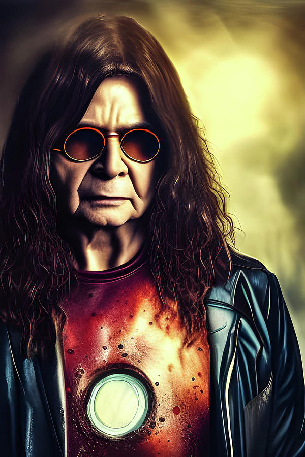 Ozzy  Iron Man One Painting by Bob Orsillo
