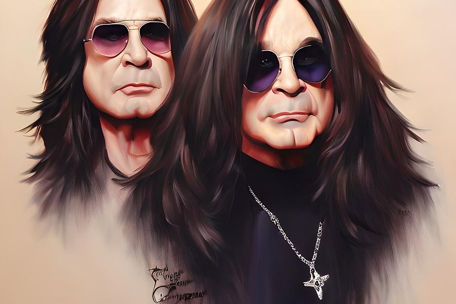 Ozzy Osbourne oil painting Digital Art by Star Dreamer - Fine Art America