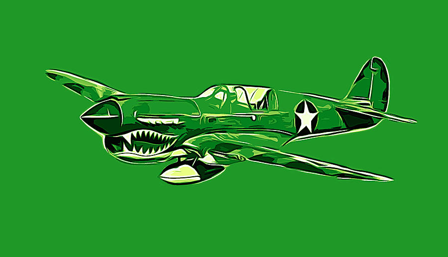 P-40 Warhawk Digital Art by Steven Richardson