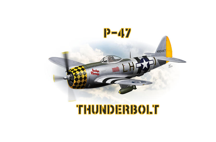 P-47 thunderbolt Digital Art by John Wills