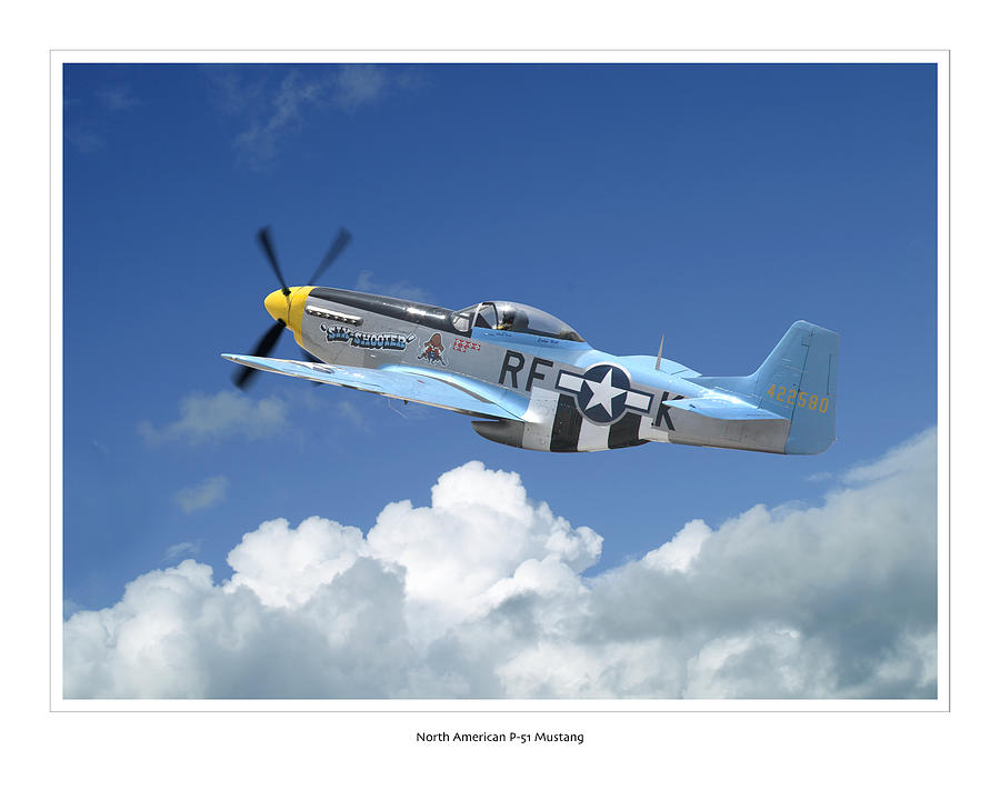Airplane Photograph - P-51 Mustang by Larry McManus