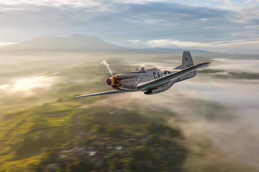 P-51 Mustang Sunrider Digital Art by Airpower Art