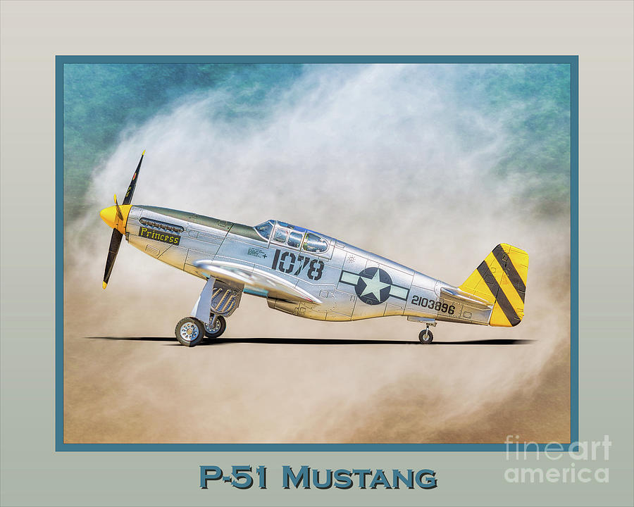 P-51C Mustang Morning Sun Poster Digital Art by Randy Steele