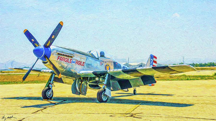 P-51D Fragile And Agile - Art Digital Art by Tommy Anderson
