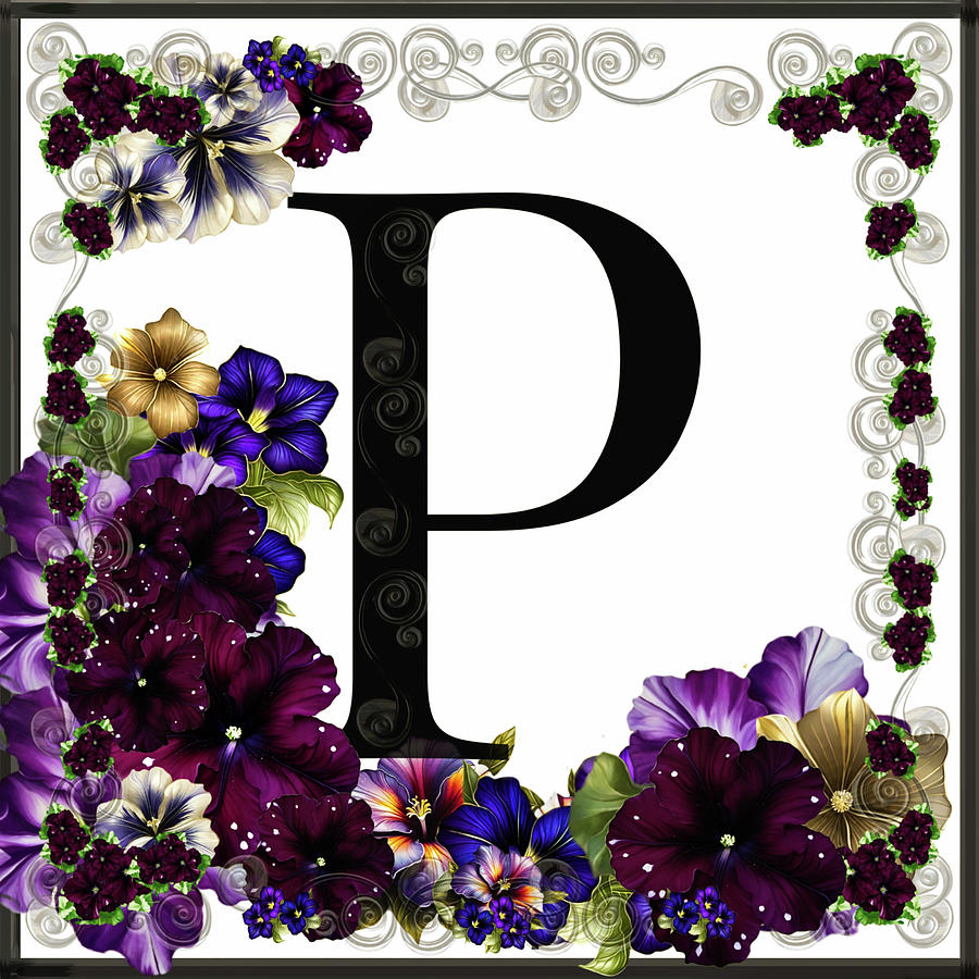 Austin Mixed Media - P is for Petunia by W Craig Photography