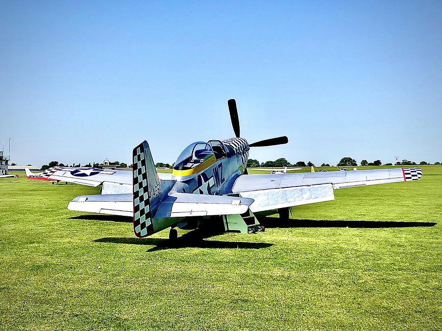P51 Mustang at Sywell Airport in Northamptonshire  Photograph by Gordon James