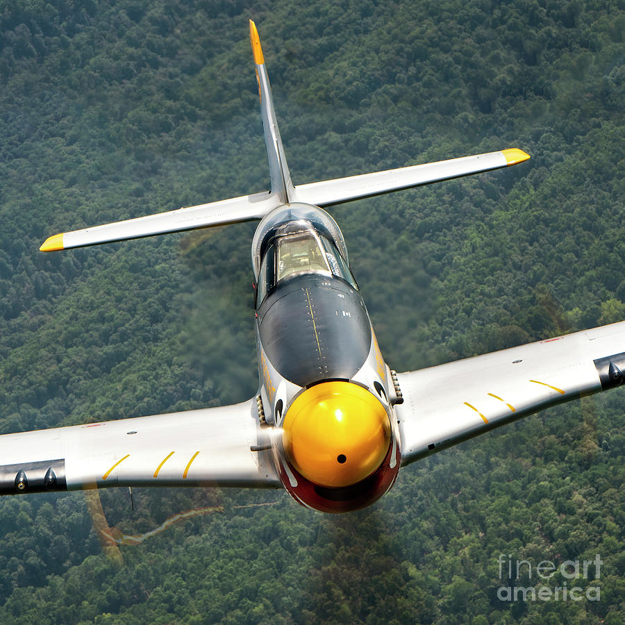 Airplane Photograph - P51 Mustang by Brett Schauf