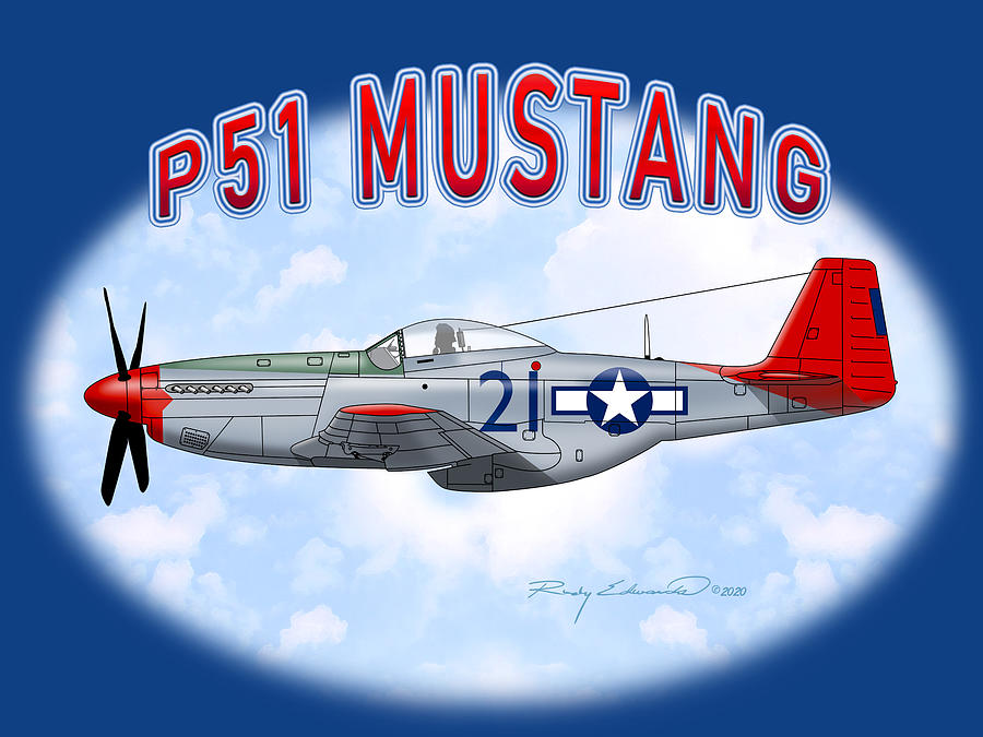 p51 mustang drawing easy