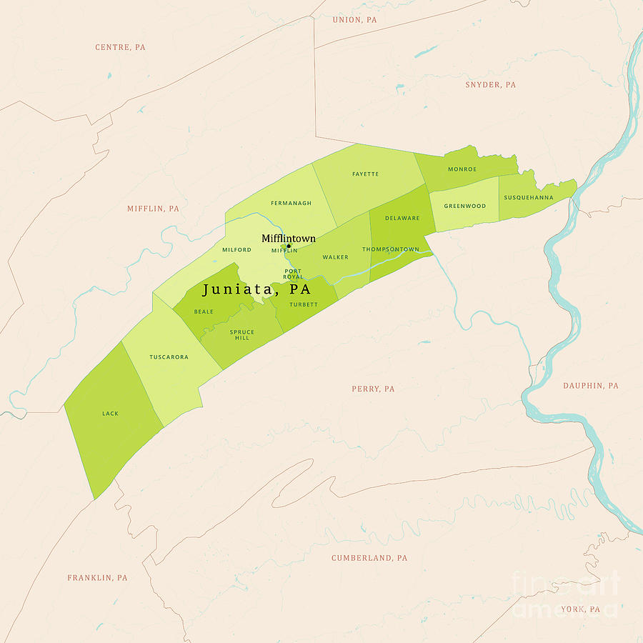 Juniata County Map