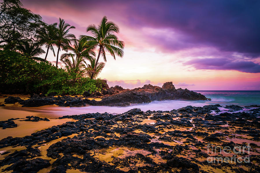 Paako Cove Secret Beach Maui Hawaii Sunrise Photo Photograph by Paul Velgos