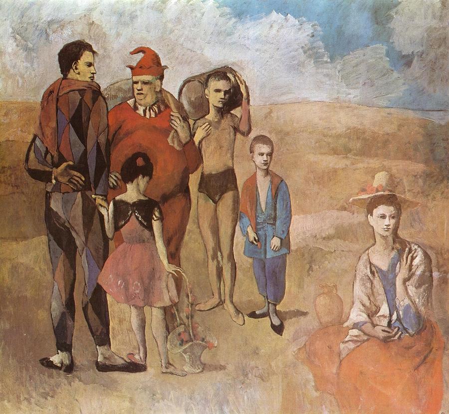 Pablo Picasso - Family of Saltimbanques Painting by Les Classics