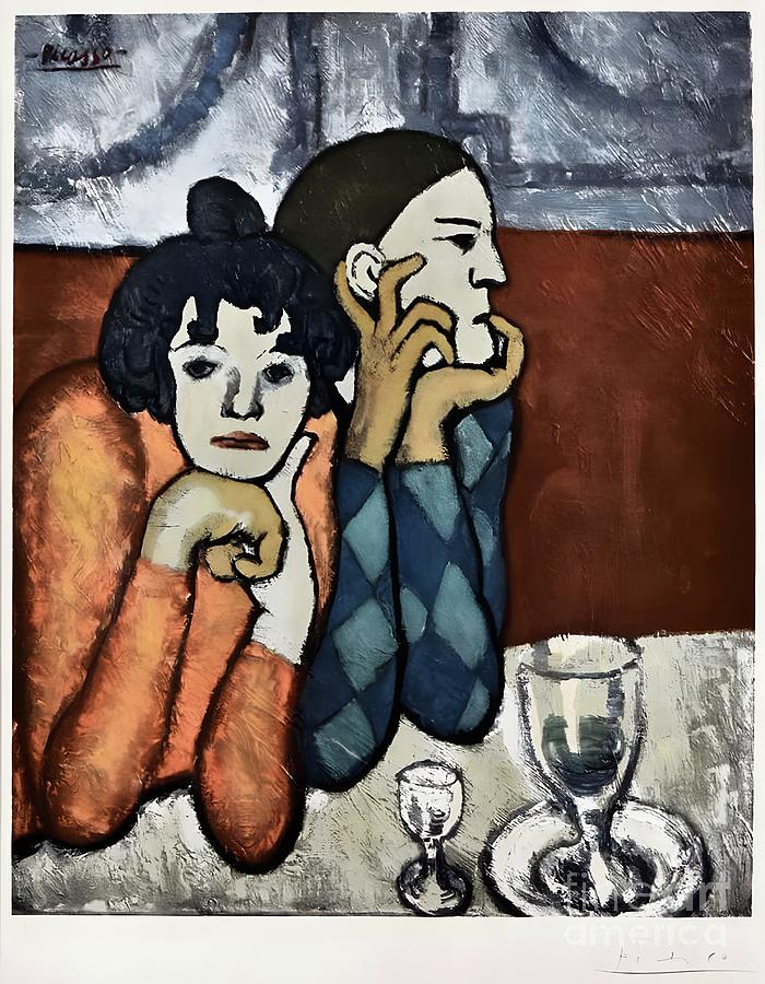 Pablo Picasso, Les Deux Saltimbanques, l'Arlequin et Sa Compagne, c ...