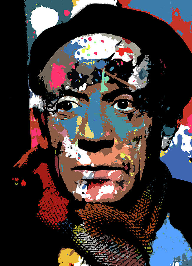 Pablo Picasso psychedelic portrait Digital Art by Stars on Art