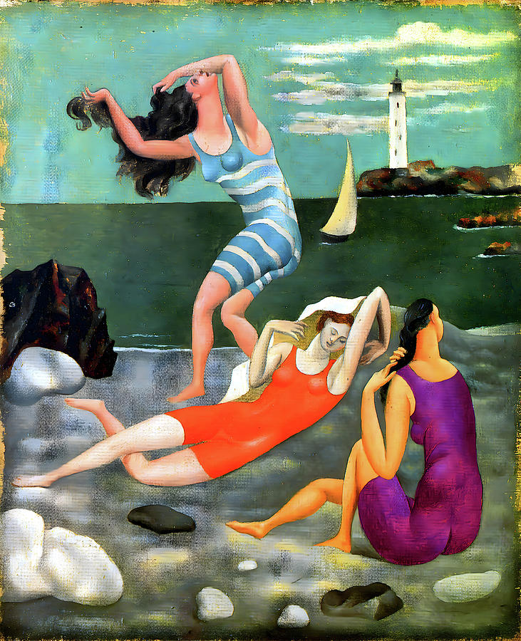 Pablo Picasso - The Bathers Painting by Jon Baran
