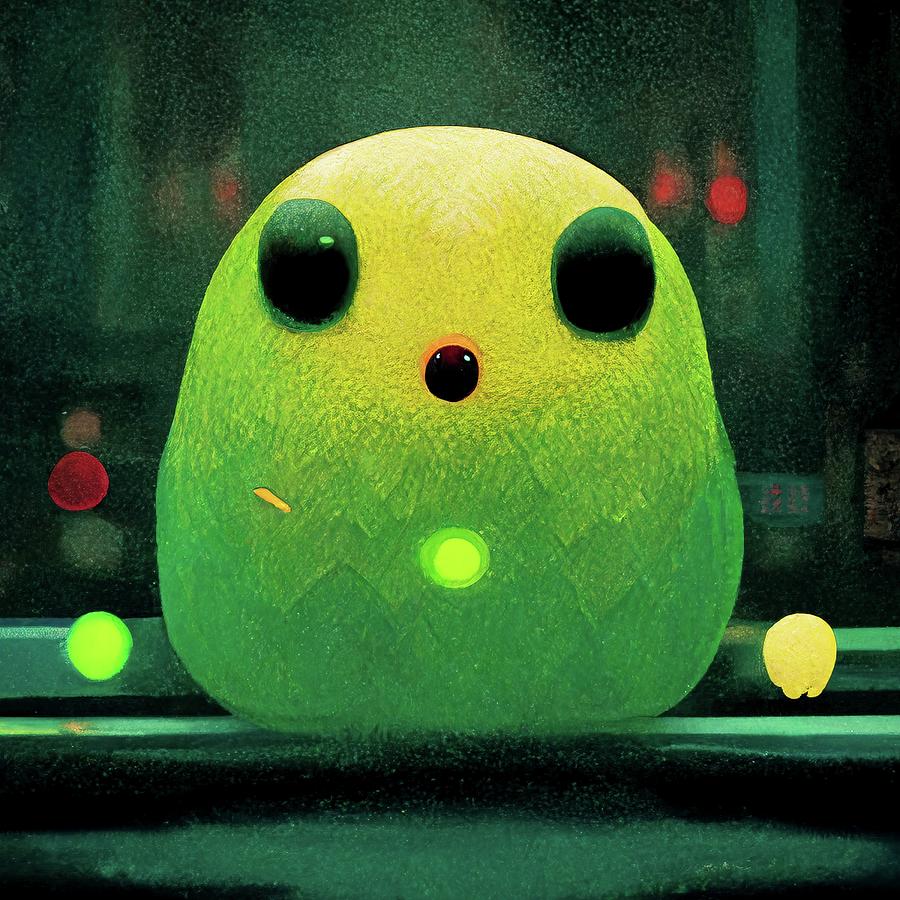 Pac-Man's Arcade Escape, Dodging Bullets Painting by Constantin ...