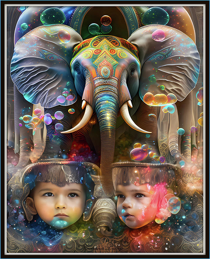 Pachyderm Digital Art by Constance Lowery