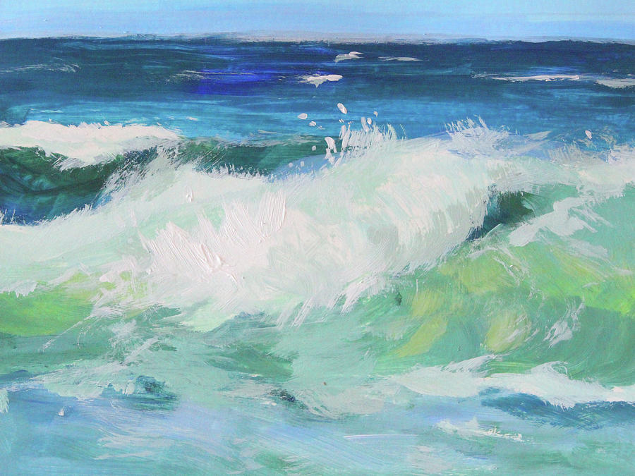 Pacific Action Painting by Nancy Merkle