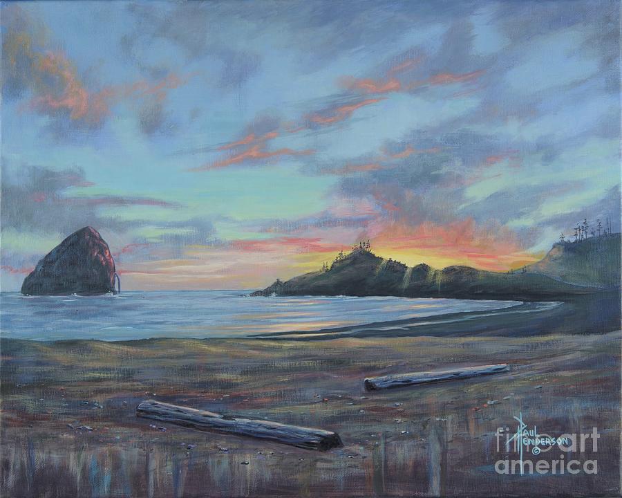 Pacific City Sunset Painting