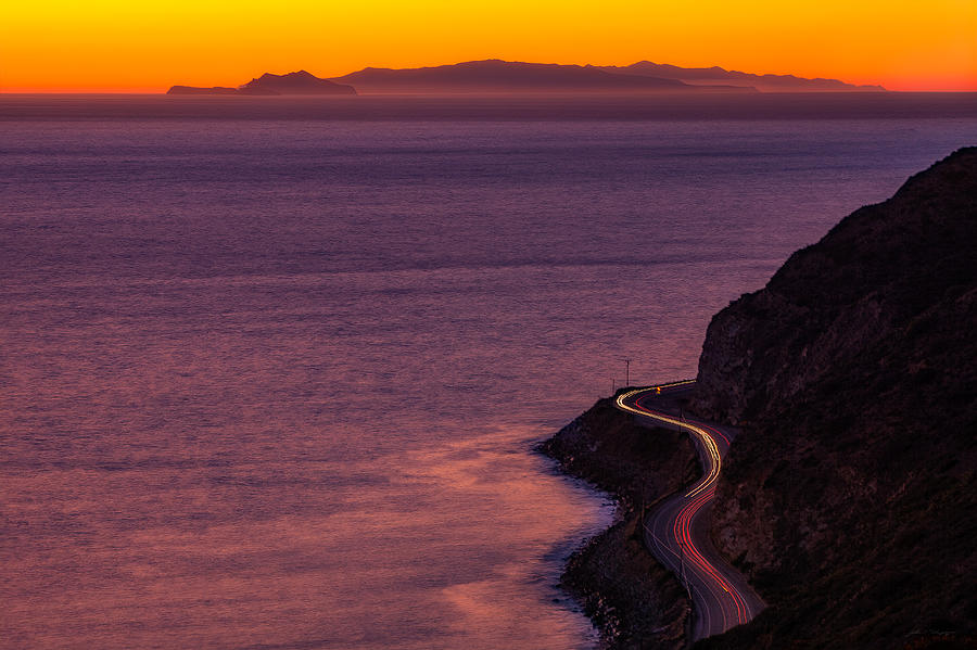 Pacific Coast Highway With Channel Islands Photograph by John A Rodriguez