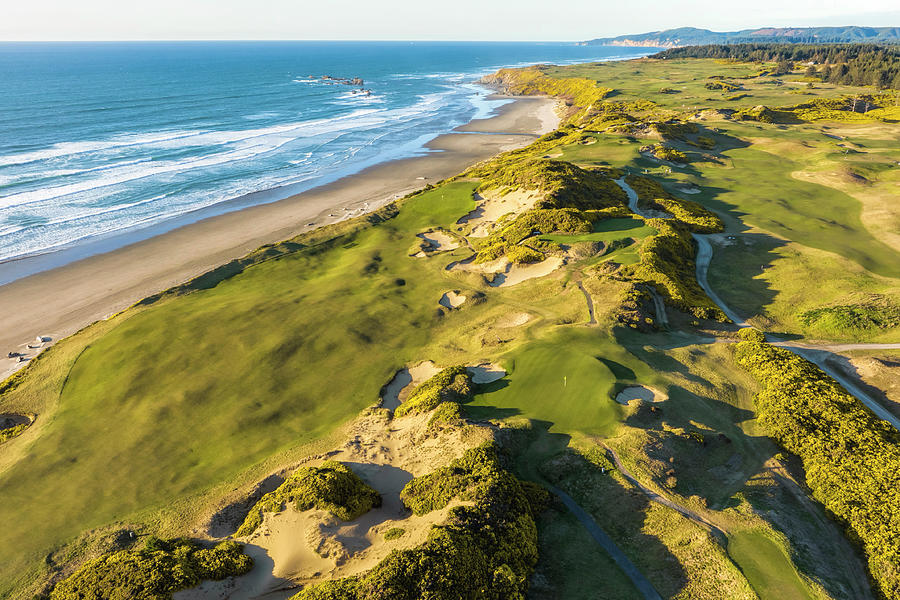 Pacific Dunes 13 and 14 Aerial Photograph by Mike Centioli
