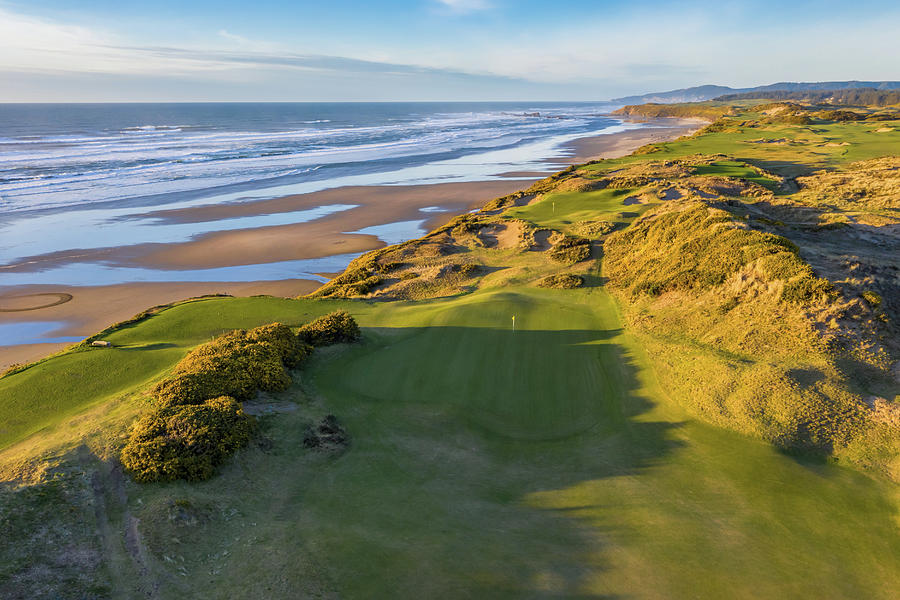 Pacific Dunes Hole 10 and 11 Photograph by Mike Centioli