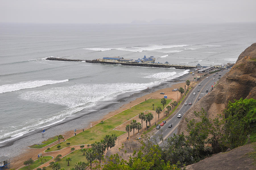 Pacific Ocean and Pier in Miraflores Photograph by Markus Daniel