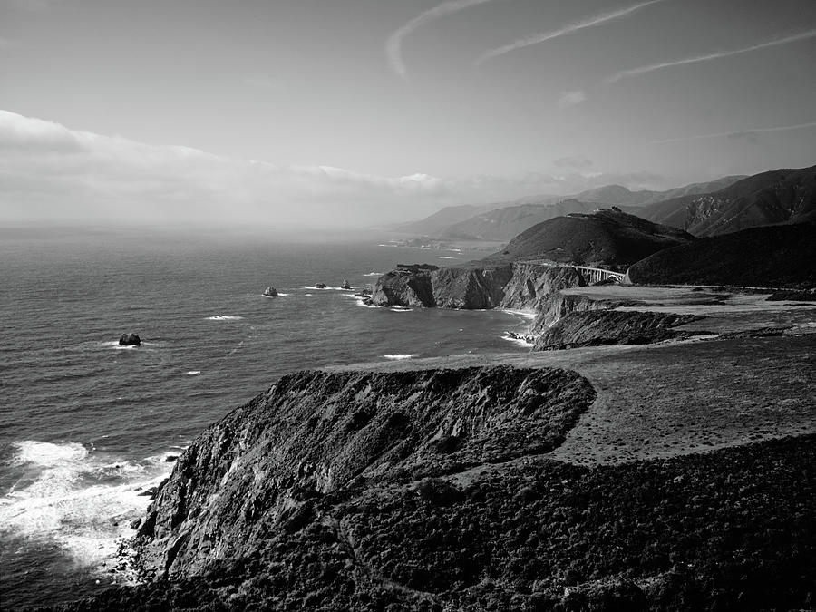 Pacific Ocean Photograph - Pacific Ocean and rocky California coast by Carol Highsmith