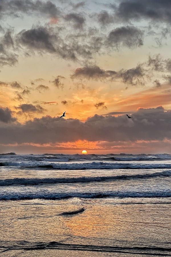 Pacific Ocean Sunset - Ocean Shores Photograph by Jerry Abbott