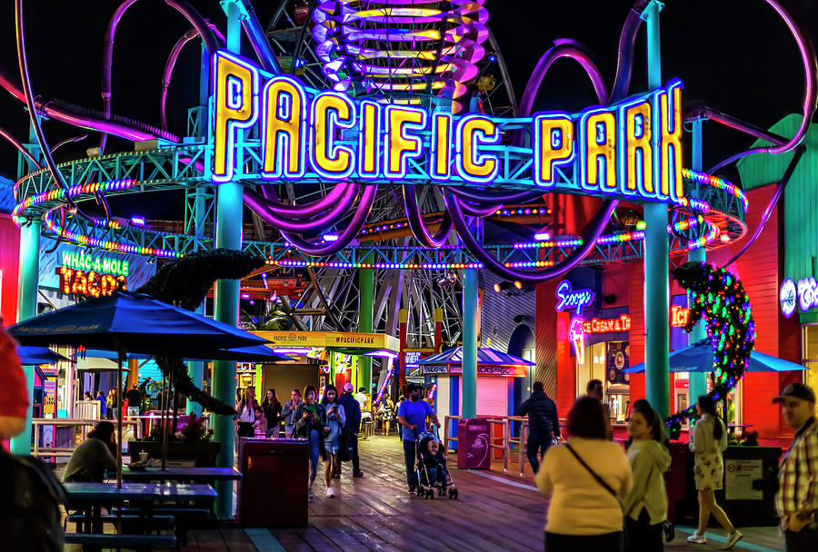 Pacific Park - On The Pier Photograph by Gene Parks