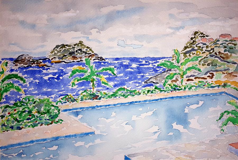 Pacific Pool Painting by John Klobucher