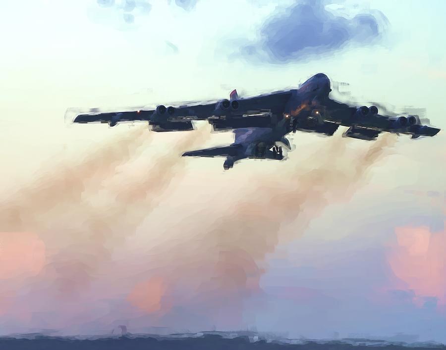 B 52h Pacific Presence Digital Art By John Flood