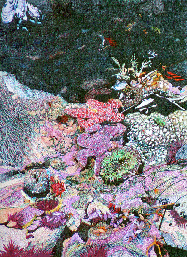 Pacific Sea Star Starfish Painting by Karen Merry