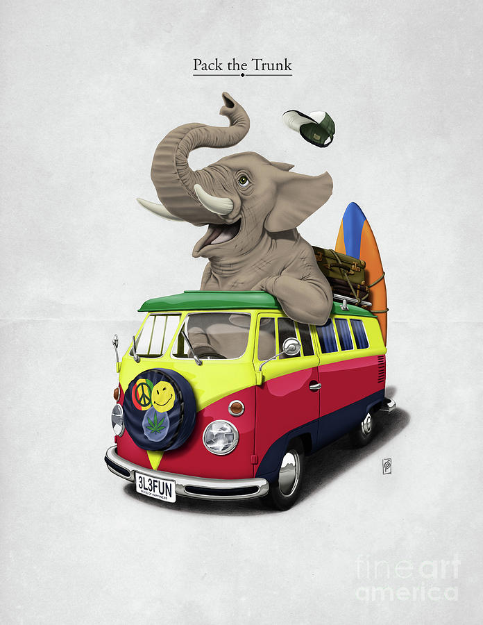 Pack the Trunk Digital Art by Rob Snow
