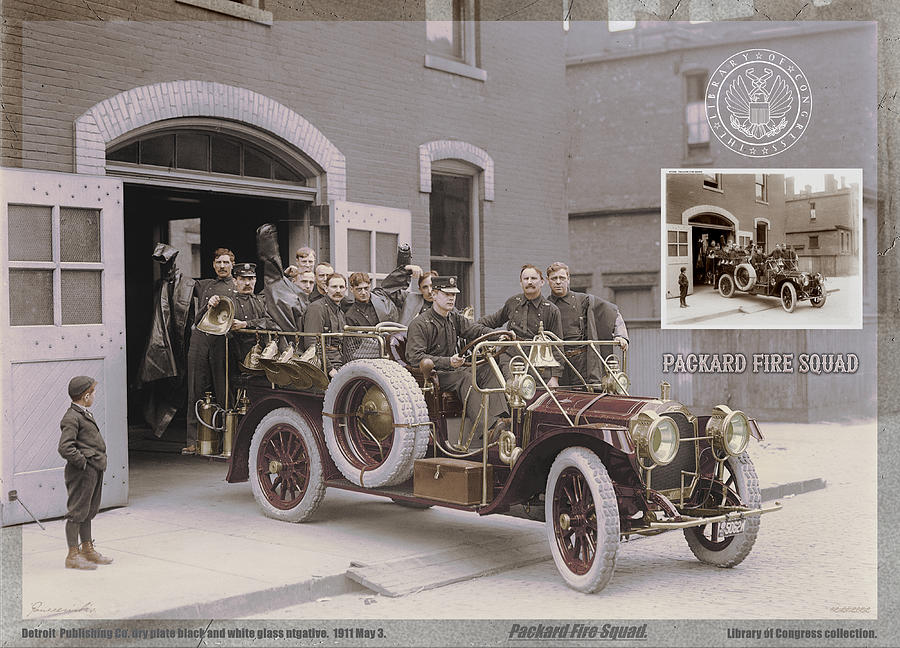 Packard Fire Squad. 1911. Digital Art by Igor Panzzerirbis Pilshikov