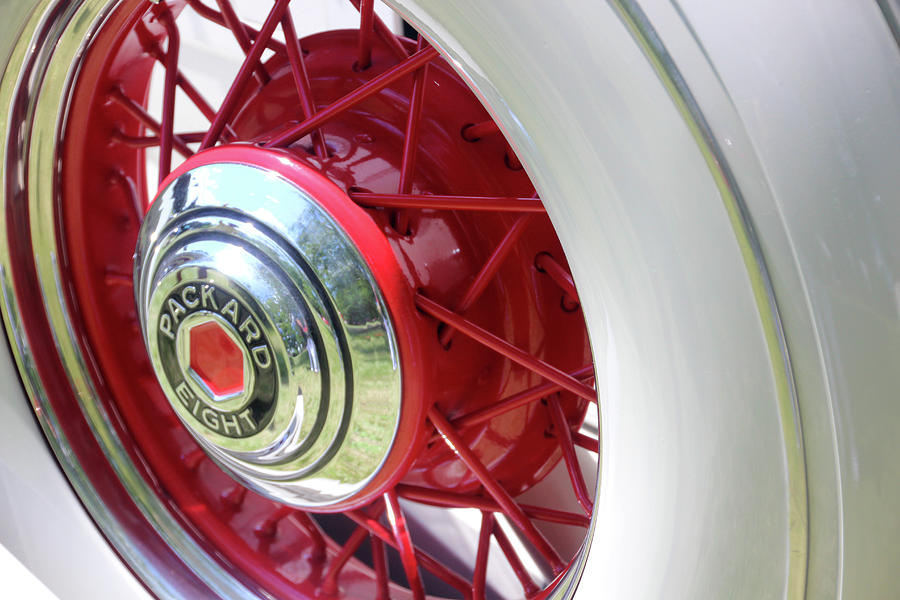 Packard Wheel Photograph by Carolyn Stagger Cokley