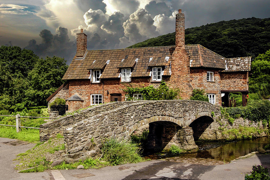 Packhorse bridge at Allerford, UK Photograph by Chris Smith