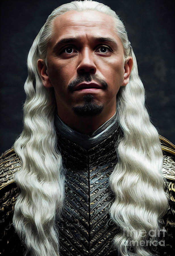 Paddy Considine as King Viserys Targaryen Digital Art by Billy Bateman ...