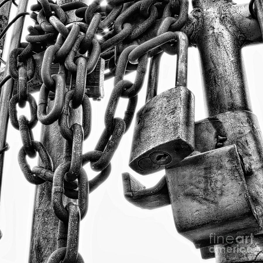 Padlocked Photograph by Olivier Le Queinec