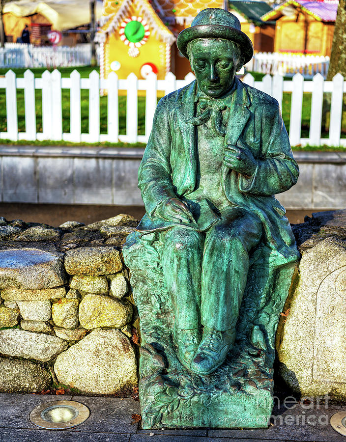 Padraic O Conaire Statue Galway Photograph by John Rizzuto