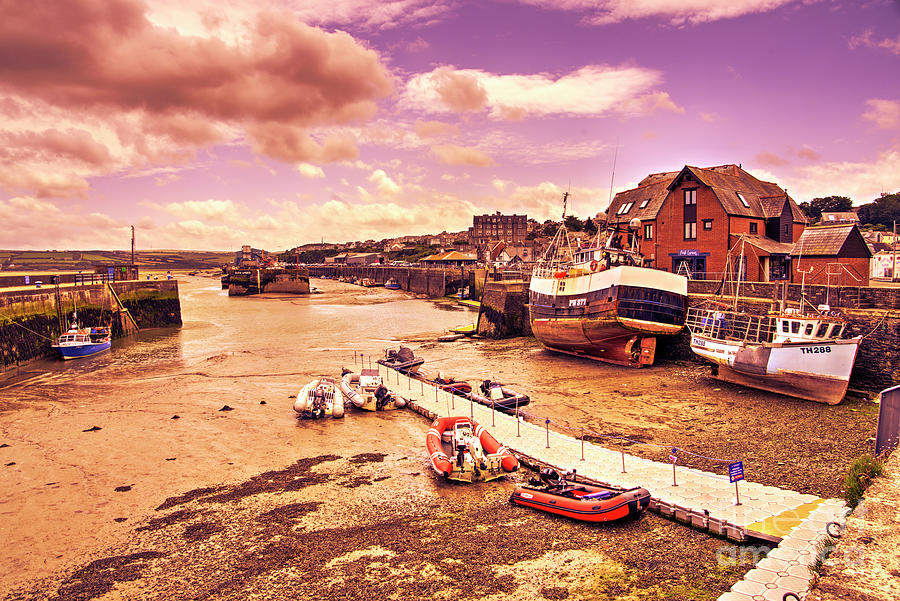 Padstow Harbour Fishing boats Photograph by Rob Hawkins | Fine Art America