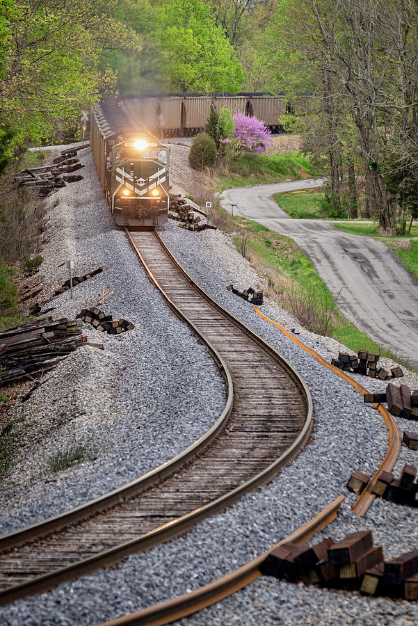 Train Photograph - Paducah and Louisville LG1 northbound at Summit Kentucky by Jim Pearson