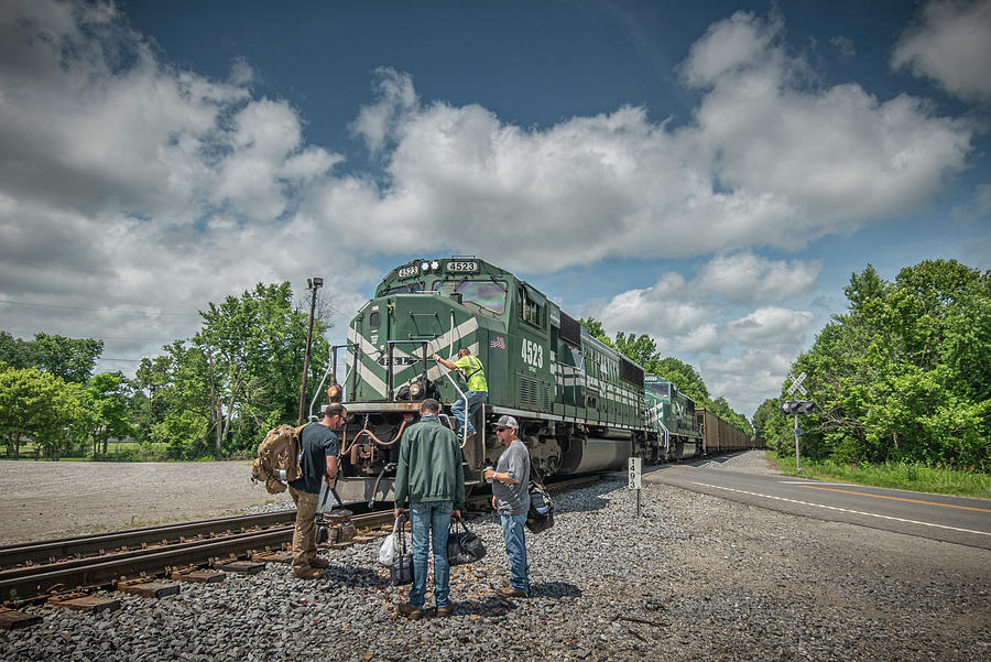 Paducah and Louisville Railway Crew Change Madisonville Ky Photograph by Jim Pearson