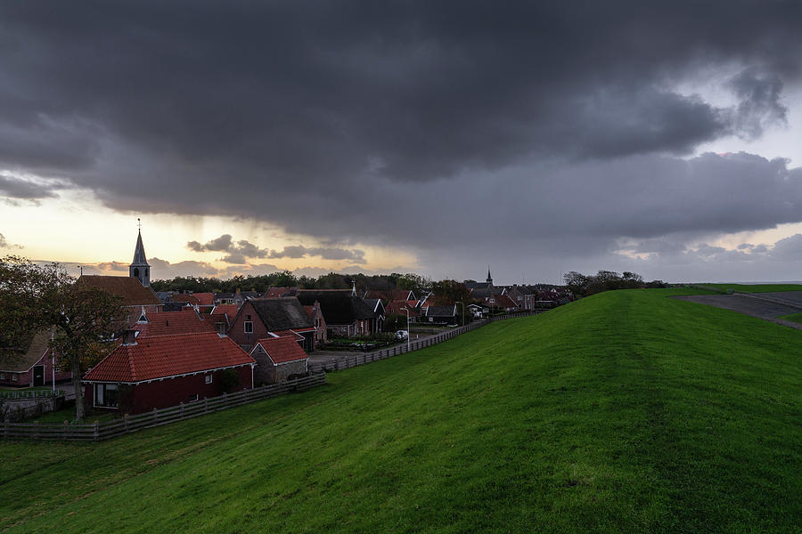 Paesens village before the storm Photograph by Anges Van der Logt