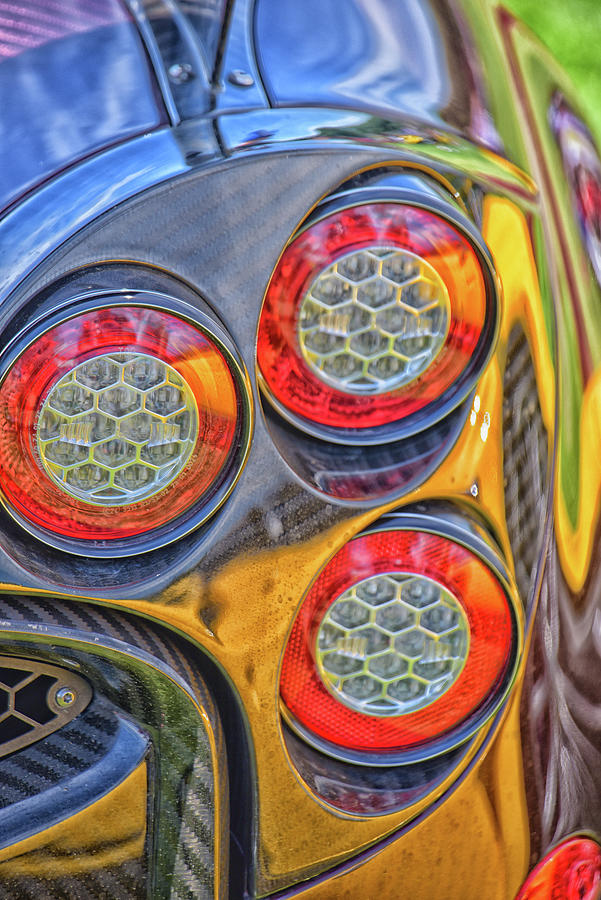 Pagani Taillights Photograph by Mike Martin