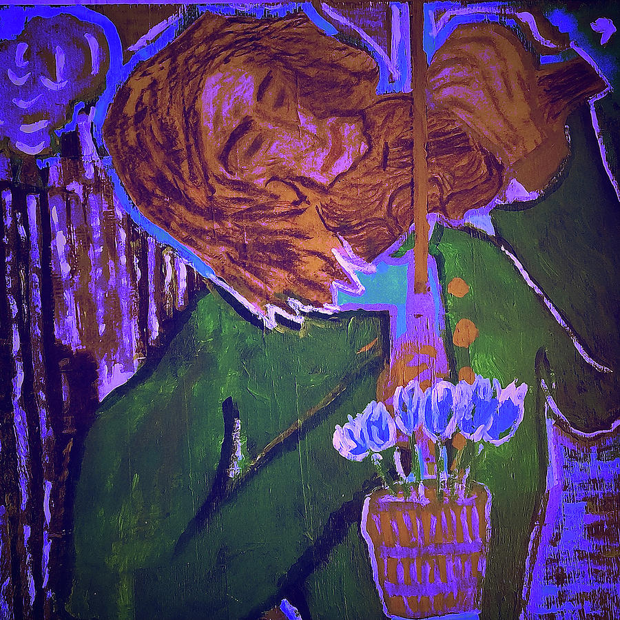 Paganini Flower Pot Painting by Bencasso Barnesquiat