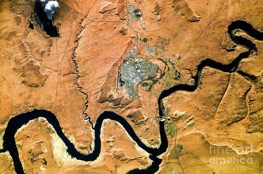 Page Arizona From Space Photograph by M G Whittingham