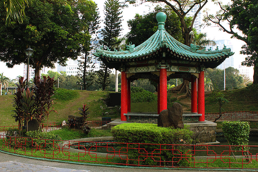 Pagoda at Chinese Garden of  Manila, Philippines Photograph by Chris Dela Cruz