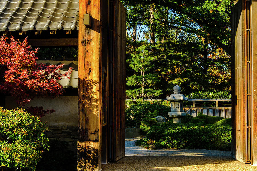 Pagoda Door Photograph by Johnny Boyd