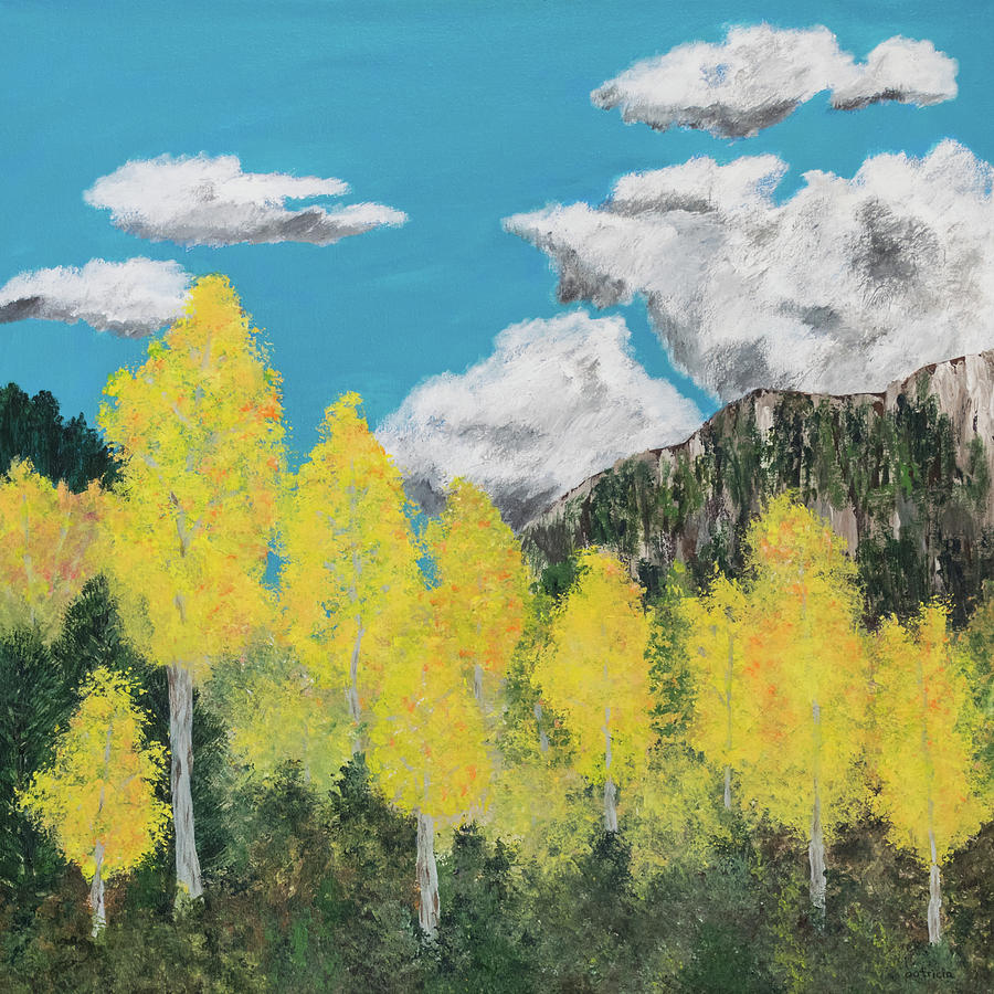 Pagosa Gold Painting by Patricia Gould